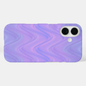 Purple Pink Wavy Lines Pattern Case-Mate iPhone Case (Achterkant (horizontaal))