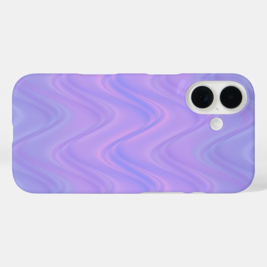 Purple Pink Wavy Lines Pattern Case-Mate iPhone Case (Achterkant (horizontaal))