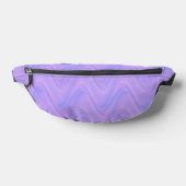 Purple Pink Wavy Lines Pattern Heuptasje (Liggend)