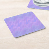 Purple Pink Wavy Lines Pattern Kartonnen Onderzetters (Schuin)