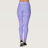 Purple Pink Wavy Lines Pattern Leggings (Achterkant)
