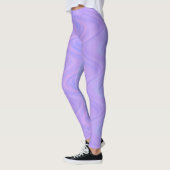 Purple Pink Wavy Lines Pattern Leggings (Links)
