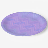 Purple Pink Wavy Lines Pattern Papieren Bordje (Gekanteld)