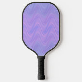 Purple Pink Wavy Lines Pattern Pickleball Paddle (Voorkant)