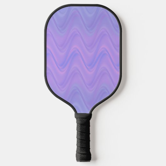 Purple Pink Wavy Lines Pattern Pickleball Paddle (Voorkant)