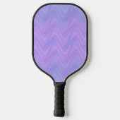 Purple Pink Wavy Lines Pattern Pickleball Paddle (Achterkant)