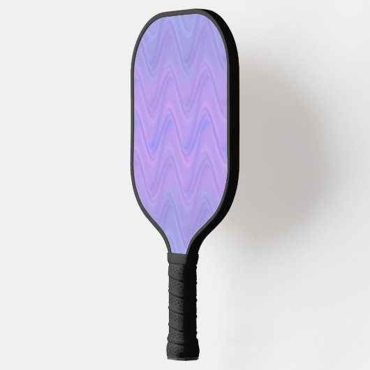 Purple Pink Wavy Lines Pattern Pickleball Paddle (Links)