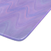 Purple Pink Wavy Lines Pattern Snijplank (Hoek)