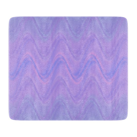 Purple Pink Wavy Lines Pattern Snijplank (Voorkant)