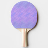 Purple Pink Wavy Lines Pattern Tafeltennisbatje (Achterkant)