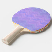 Purple Pink Wavy Lines Pattern Tafeltennisbatje (Voorkant Gekanteld)