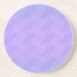 Purple Pink Wavy Lines Pattern Zandsteen Onderzetter