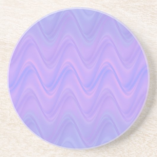 Purple Pink Wavy Lines Pattern Zandsteen Onderzetter (Voorkant)