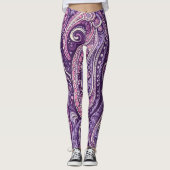Purple Pisley Leggings (Voorkant)