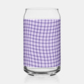 Purple Plaid Checker Seamless Pattern Blikvorm Glas (Voorkant)