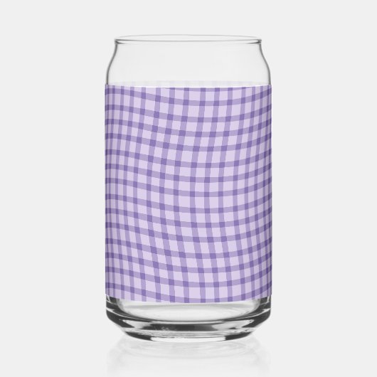 Purple Plaid Checker Seamless Pattern Blikvorm Glas (Voorkant)