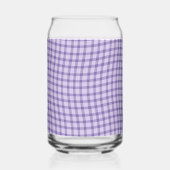 Purple Plaid Checker Seamless Pattern Blikvorm Glas (Achterkant)