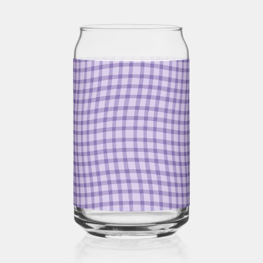 Purple Plaid Checker Seamless Pattern Blikvorm Glas (Links)