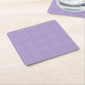Purple Plaid Checker Seamless Pattern Kartonnen Onderzetters (Schuin)