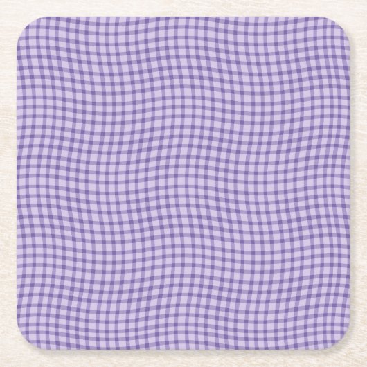 Purple Plaid Checker Seamless Pattern Kartonnen Onderzetters (Voorkant)