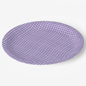 Purple Plaid Checker Seamless Pattern Papieren Bordje (Gekanteld)