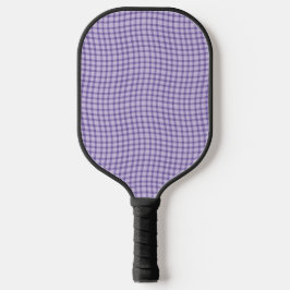 Purple Plaid Checker Seamless Pattern Pickleball Paddle