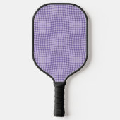 Purple Plaid Checker Seamless Pattern Pickleball Paddle (Achterkant)