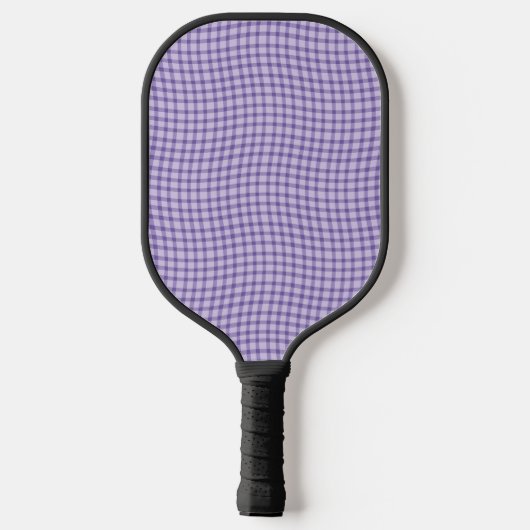 Purple Plaid Checker Seamless Pattern Pickleball Paddle (Achterkant)
