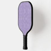 Purple Plaid Checker Seamless Pattern Pickleball Paddle (Links)