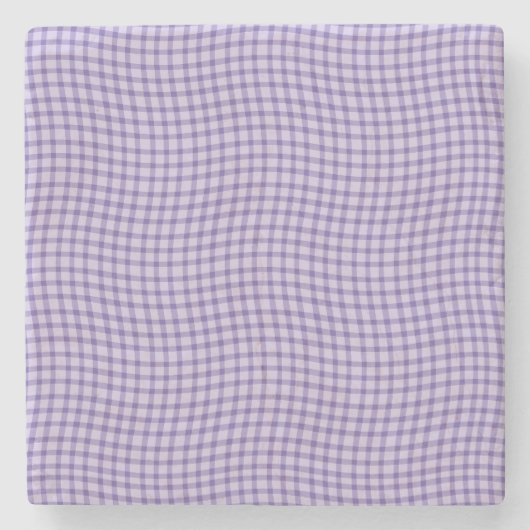 Purple Plaid Checker Seamless Pattern Stenen Onderzetter (Voorkant)