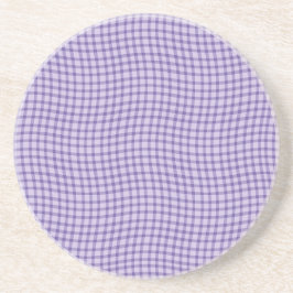 Purple Plaid Checker Seamless Pattern Zandsteen Onderzetter