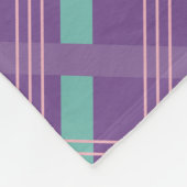 Purple Plaid Fleece Deken (Hoek)