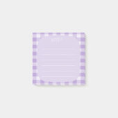 Purple Plaid Note Design (Voorkant)