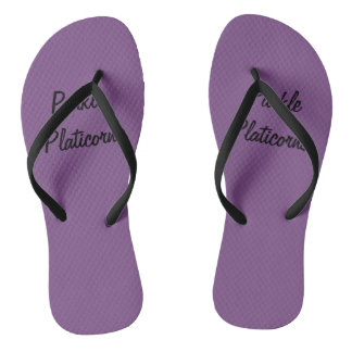 Purple Platicorns Sandalen Teenslippers