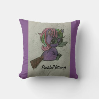 Purple Platicorns Team Mascotte Kussen