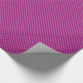 Purple Polka Dot Pattern Cadeaupapier (Hoek)