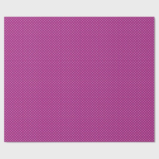 Purple Polka Dot Pattern Cadeaupapier (Vlak)