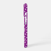 Purple Polka Dot Pattern Phone Case iPhone 16 Hoesje (Linkerkant)