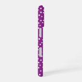 Purple Polka Dot Pattern Phone Case iPhone 16 Hoesje (Rechterkant)