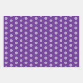 Purple Polka Dots  Inpakpapier Vel (Voorkant 3)