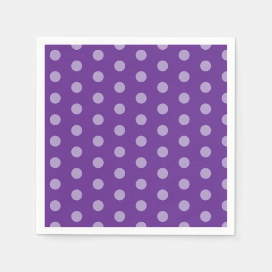 Purple Polka Dots  Servet (Voorkant)