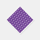 Purple Polka Dots  Servet (Hoek)