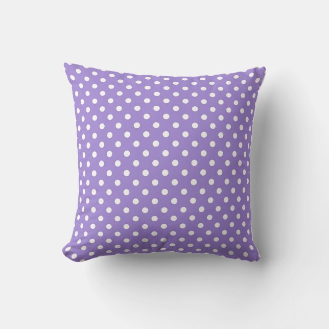 Purple Polkadot,Modern,Throw Pillow Kussen (Voorkant)