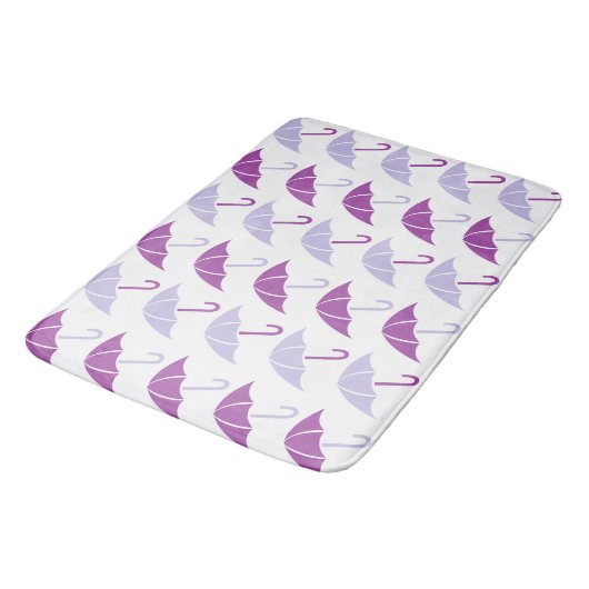 Purple Pop Art Umbrella Pattern Badmat (Gekanteld)