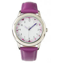 Purple Pop: Kids Horloge met Paarse Armband