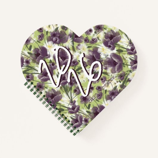 Purple Poppies "Mellow Garden" Notebook Notitieboek (Voorkant)