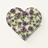 Purple Poppies "Mellow Garden" Notebook Notitieboek (Achterkant)