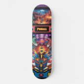 Purple Power Pinball Machine Persoonlijk Skateboard (Voorkant)