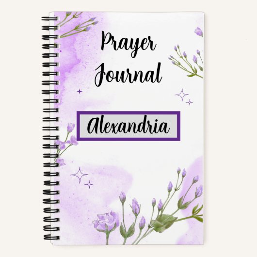Purple Prayer Journal Notitieboek (Voorkant)