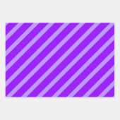 Purple & Purple Stripes & Polka Dots Fun Inpakpapier Vel (Voorkant 3)
